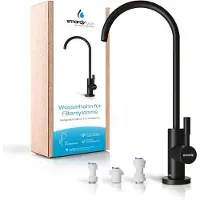 Merkloos Osmose Wasserfilter Armatur 360 Grad, Edelstahl, 1/4 Zoll, für Küche