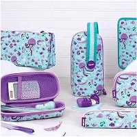 Markenlos Ovales Federmäppchen, halbstarr, Sonderserie Sea, Grünes Meer, Gepäcktasche