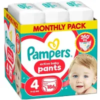 Pampers Pants Mega Size 4 186 Count