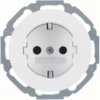 Hager WLS1200WG Steckdose SCHUKO m. erhöhtem Berührungsschutz Serie R.Classic polarweiß,glänzend