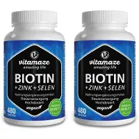 Vitamaze Biotin 10 mg hochdosiert+Zink+Selen Tabletten x2 2x480 St