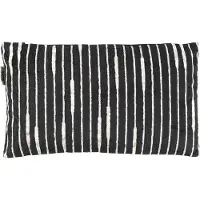 Dutchbone Cushion Leaf Rectangle Black