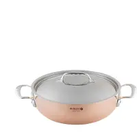 De Buyer Stahl Prima Matera Kupfer-/gewölbter Stieltopf 28 Cm