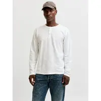 Jack & Jones Langarmshirt "JPRBLUAARON LS HENLEY TEE" Baumwollmischung, regular fit
