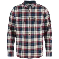Fjall Raven - Dickes Hemd aus Bio-Baumwolle – Herren – Singi Heavy Flannel Shirt - Singi Heavy Flannel Shirt M Dark Navy Maroon für Herren aus