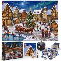 Sonstiges Adventskalender Puzzle 2026 Weihnachtsdorf 1008 Teile