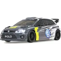 Amewi VW Polo WRC R Rallye/Drift RC-Lizenzmodell proportional 4WD 1:28 RTR grau