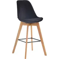 CLP Barhocker Metz Samt creme/natura