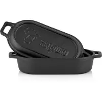 BBQ-Toro Gusseisen Bräter | 1 Liter | bereits eingebrannt | Dutch Oven, Gusstopf