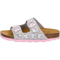 Lico Pantolette "Pantolette Bioline Unicorn", Damen, Gr. 27, grau, Synthetik, Schuhe Pantolette