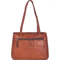 Harbour 2nd UP.15098 Zea 2 Damen Schultertasche Leder Tasche cognac