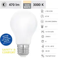 Eglo LM_LED_E27 - V1, 4,5 W, 40 W, E27, 470 lm, Weiß