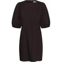 Soaked in luxury Midikleid "Damen Kleid SLZazu", Damen, Gr. L, N-Gr, braun (ganache), Obermaterial: 74% Viskose CV. 20% Polyamid PA. 6% Elasthan EL., Kleider Midikleid