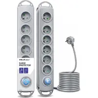 Qoltec 50166, 6 AC-Ausgänge, Typ F, 230 V, 50 Hz, 16 A, 3680 W