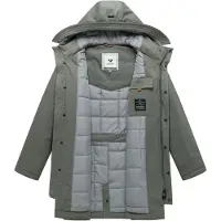Ragwear Kurzmantel "Kurzmantel Anderre Y", Herren, Gr. XXL, grau (dusty olive), Mäntel Kurzmantel
