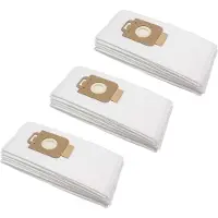 VHBW 30x Staubbeutel kompatibel mit Nilfisk GM210, GM300 Spring, GM240, GM299, GM200E, GM315, GM310, GM300, GM305 Staubsauger - 32,5cm x 15cm Weiß