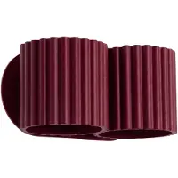 Sollux Wandleuchte AURA 2 burgund G9 2xG9 8W Aluminium 10x12x21cm Lighting