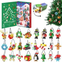 Merkloos Adventskalender Bauklötze, 700 Teile, 24 Weihnachtsmodelle, für die Weihnachtsdekoration