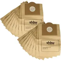 VHBW 20x Staubbeutel kompatibel mit Tefal Compact 4620, 4615, 4610 Staubsauger - 21cm x 20cm Sandfarben