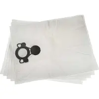 VHBW 5x Staubbeutel kompatibel mit Nilfisk Aero 21-21 PC Inox, 21-21 PC, 25-21, 25-11, 21-01 PC Inox, 21B 0L BP36V Staubsauger - 36,2cm x 25,8cm Weiß