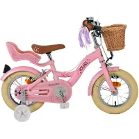 Volare Kinderfahrrad Blossom 12 Zoll rosa, ohne Rücktrittbremse
