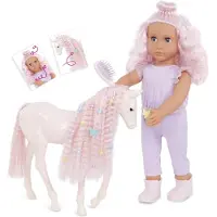 Our Generation Elara & Lumina – 46 cm-Puppe mit Pferdefohlen