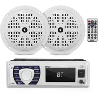 Pyle Marine Receiver & Lautsprecher Kit – In-Dash LCD Digital Stereo Integrierte