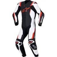 Alpinestars Missile V3 Lederkombi - 1-Teilig Black White Red Fluo, Größe: 60