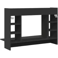 vidaXL Wand-Schreibtisch Schwarz 105x48x75 cm Holzwerkstoff