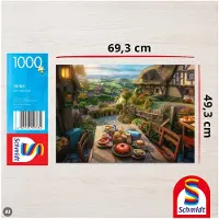 Schmidt Spiele 59763 Frühstück mit Aussicht Puzzle, 1.000 Teile, 1000 Stück(e), andere, 12 Jahr(e)