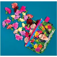 Markenlos Frida Kahlo Tasche – 22,9 cm große Reißverschlusstasche für Stifte, Werkzeuge, Kosmetik und mehr