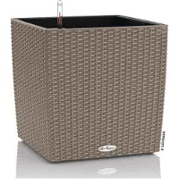 Lechuza 'Cube Cottage 50', sandbraun, ca. 49 x 49 x H 49,5 cm