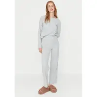 Trendyol Pyjama in Grau - S