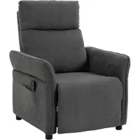 HOMCOM Relaxsessel, TV-Sessel mit Massage & Wärme, Dunkelgrau