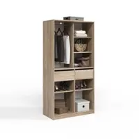 Livinity Kleiderschrank Trento Sonoma mit 2 Schubladen, Model 58968