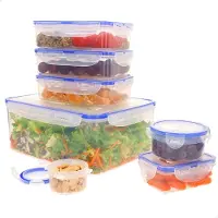 Max Home 16559 Luftdichte Kunststoffbehälter 0.1 Bis Set 5l