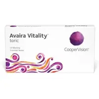 Avaira Vitality Toric (3er Packung) Monatslinsen (2.25 dpt, Zyl. -0.75, Achse 130 & BC 8.5) mit UV-Schutz