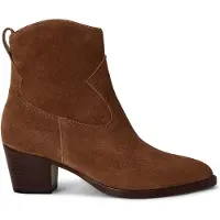 Ralph Lauren für Damen. 802974389002 Braune Wildleder-Stiefeletten Harpher (41), 3 bis 5 cm, Keine, Lässig