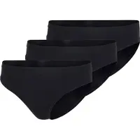 Adidas Damen Slip, 3er Pack - Sport Active Essentials Cotton, Low Rise Bikini-Slip, einfarbig Schwarz / M