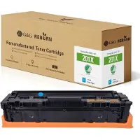 G&G Toner ersetzt HP 201X Kompatibel Cyan 2300 Seiten Reborn remanufactured 212