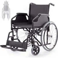 Mobiclinic Rollstuhl faltbar leicht Selbstfahrend Abnehmbare und gepolsterte armlehnen Klappbare fußstützen Manuelle bremse Catedral