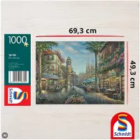 Schmidt Spiele 58780 Thomas Kinkade Straßencafé Puzzle, 1.000 Teile, 1000 Stück(e), Stadt, 12 Jahr(e)