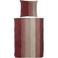 Hahn Biber Bettwäsche Fjella rot 135x200 cm + 80x80 cm