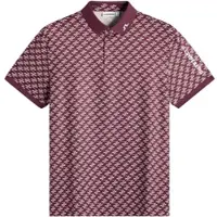 J.Lindeberg Tour Tech Print Polo cardi jacquard s - winetasting (G165) S