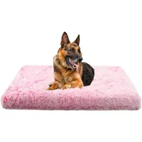 Sonstiges Flauschiges Hundebett mit Memory Foam 75x50cm Rosa