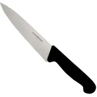 Schneider Kochmesser mit schmaler Klinge, Klinge aus hochwertigem Chrom-Molybdän-Stahl, Klingenlänge: 16 cm, Grifffarbe: schwarz