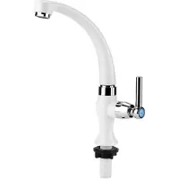 Merkloos Wasserhahn, 360° schwenkbar - Küchenarmatur - Kaltwasserarmatur - Kunststoff - Wassersparend - Geeignet für Küche und Badezimmer - Küchenarmaturen