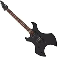 Gear4Music Harlem X Linkshänder-HT-E-Gitarre schwarz