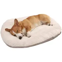 Sonstiges Ovales Hundebett XL 95 x 75 cm waschbar weich warm beruhigend für Hunde und Katzen