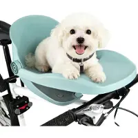 Merkloos Hundenfahrradkorb mit robuster Bodengrundplatte, Nylon-Sitzkissen, bis 15 kg, für kleine und mittelgroße Hunde